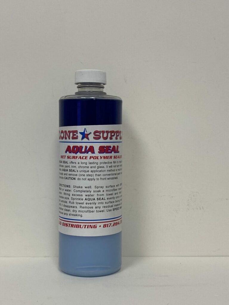 A blue bottle labeled Aqua Resin by Coast & Supply.