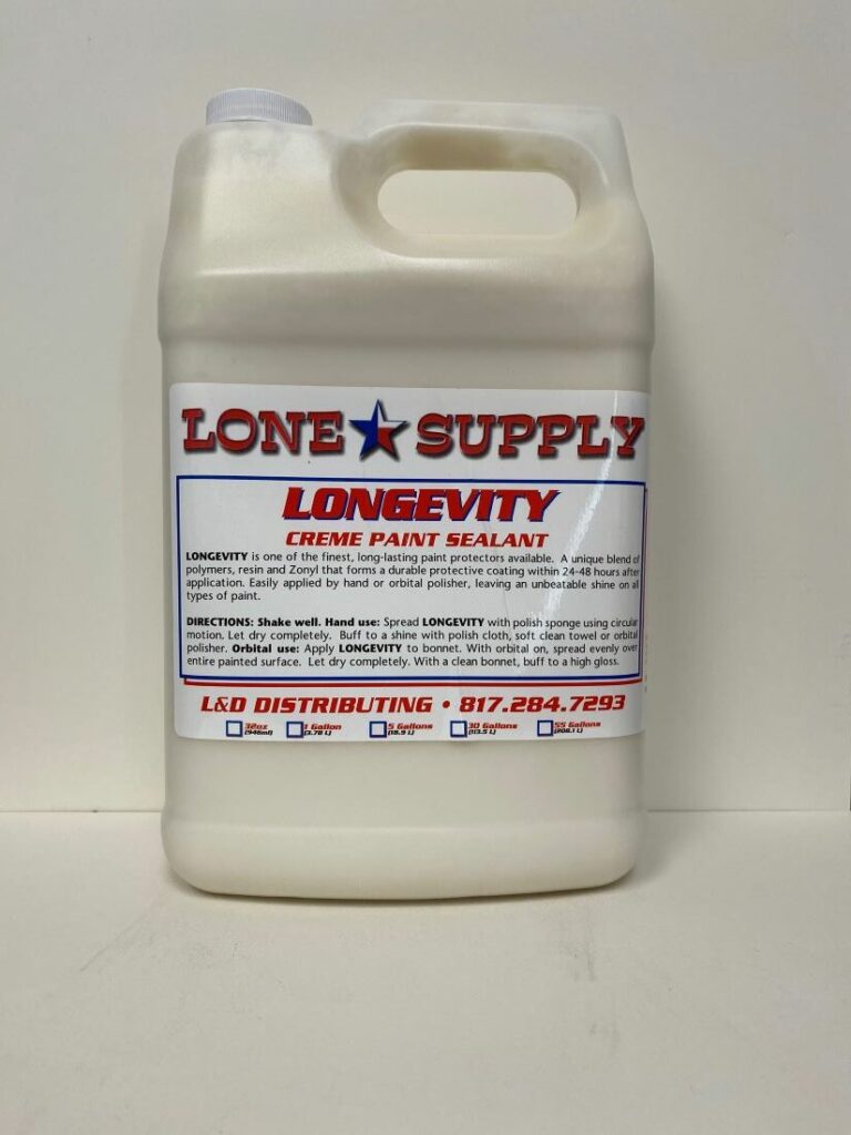 A white container of Lone Supply Lonesolve stain remover with detailed instructions.