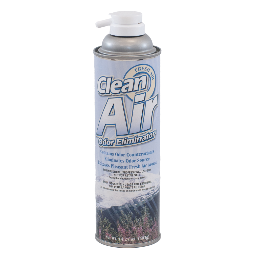 Can of Clean Air artificial mountain air spray.
