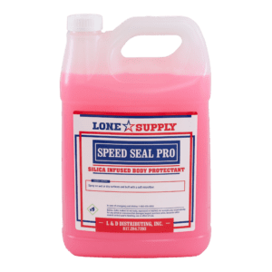 A container of Lone Supper Speed Seal Pro, a pink liquid product.