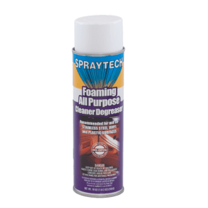 Aerosol can of Spraytech foaming all-purpose cleaner degreaser.