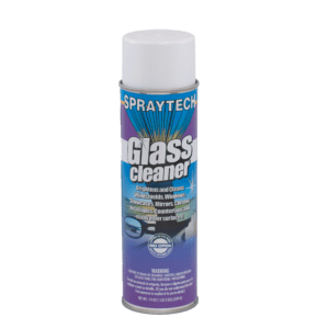 A can of Spraytech glass cleaner for automotive use.