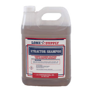 A gallon jug of Lone Star Supply Tractor Shampoo.