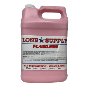 A pink container of Lone Supply Flawless lead extractor solution.