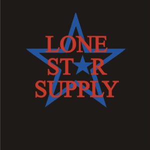 Logo with a blue star and red text reading 'Lone Star Supply'.